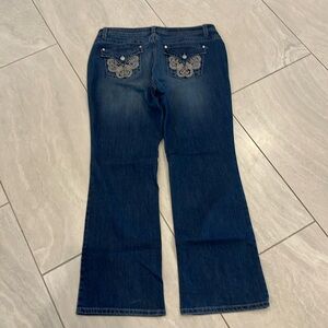 Nine West boot cut bling women’s jeans size 14